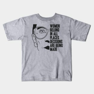 notorious rbg - rbg - ruth bader ginsburg - feminist - womens rights - notorious rbg - feminism - notorious - equal rights - social justice - ruth Kids T-Shirt